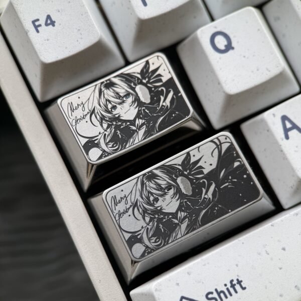 Firefly titanium keycap precision engraving 1.5U and 1.75U - 65