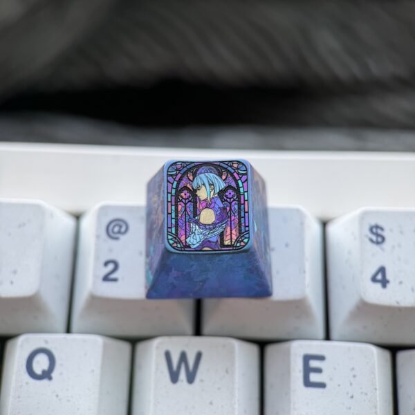 Lucyna Kushinad Hand-painted Glass Style Titanium Keycap 1U- 65