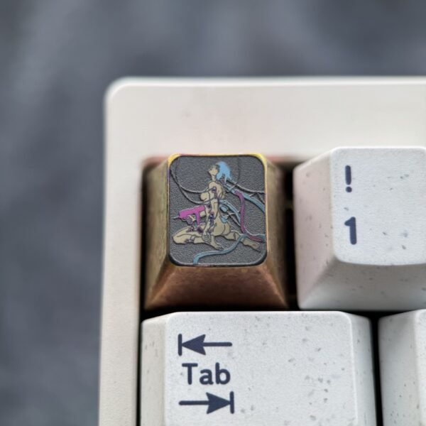 Motoko Kusanagi Titanium Keycap 1U
