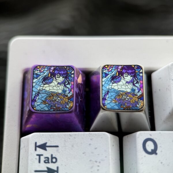 Raiden Ei Titanium Keycap 1U - 66