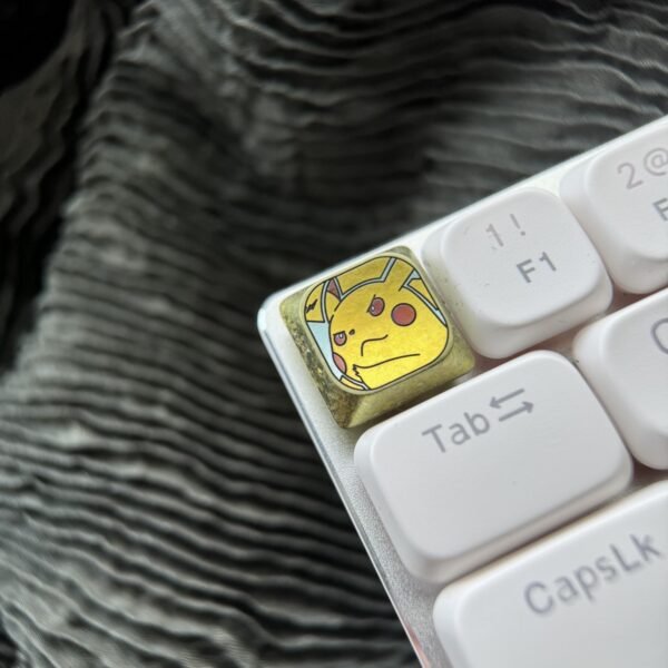 Pikachu Low Profile Titanium Keycaps - 66