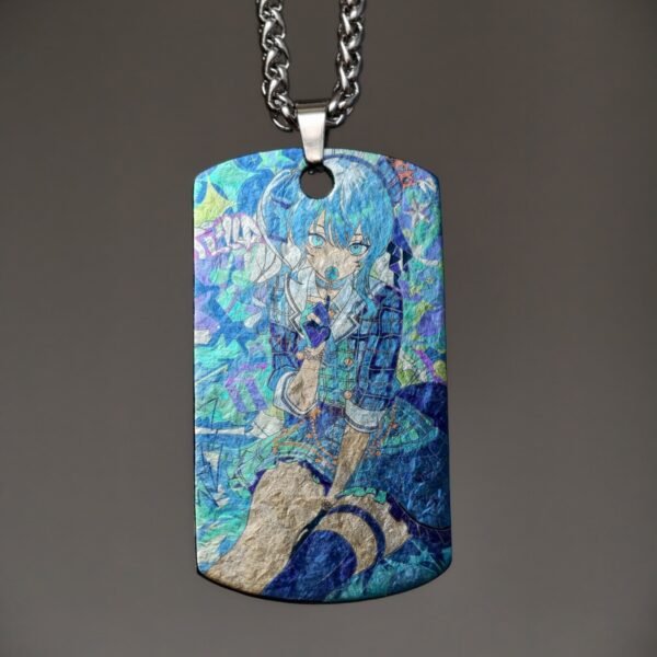 Hoshimachi Suisei Ice Crystal Texture Titanium Pendant - 66.