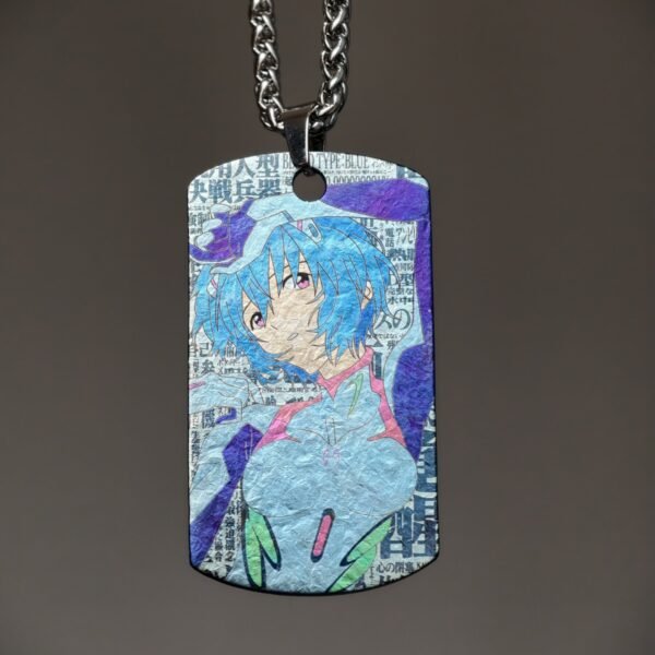 Ayanami Rei Ice Crystal Texture Titanium Pendant - 66
