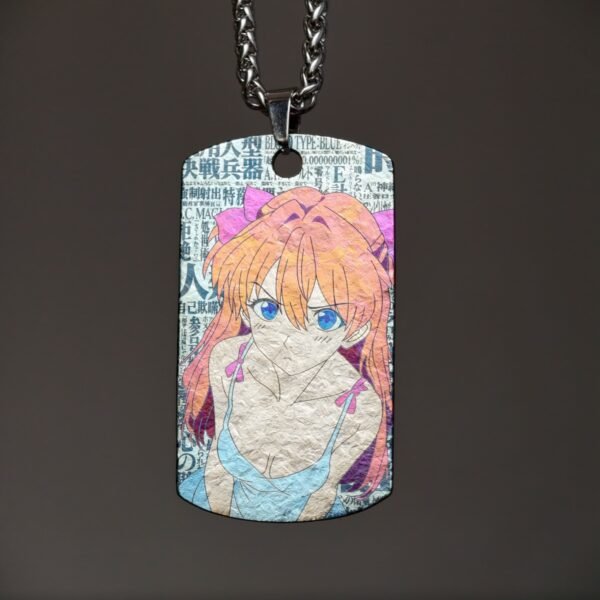 Asuka Ice Crystal Texture Titanium Pendant - 66