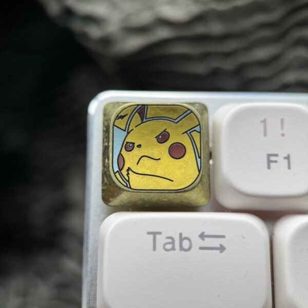 Pikachu Low Profile Titanium Keycaps - 66