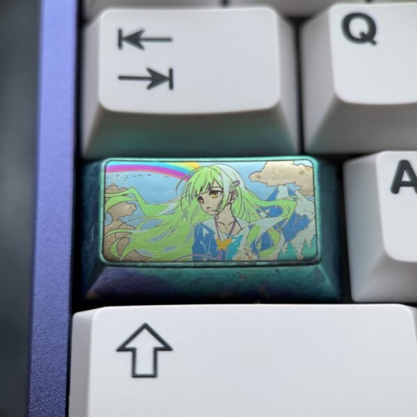 Mutsumi Wakaba Titanium Metal Keycap 1.75U New Carft - 66
