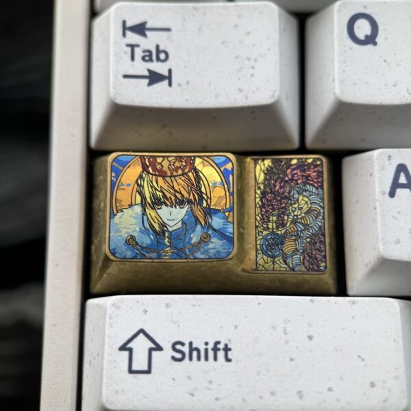 Saber Fate Titanium Alloy Stepped Caps Keycaps - 67
