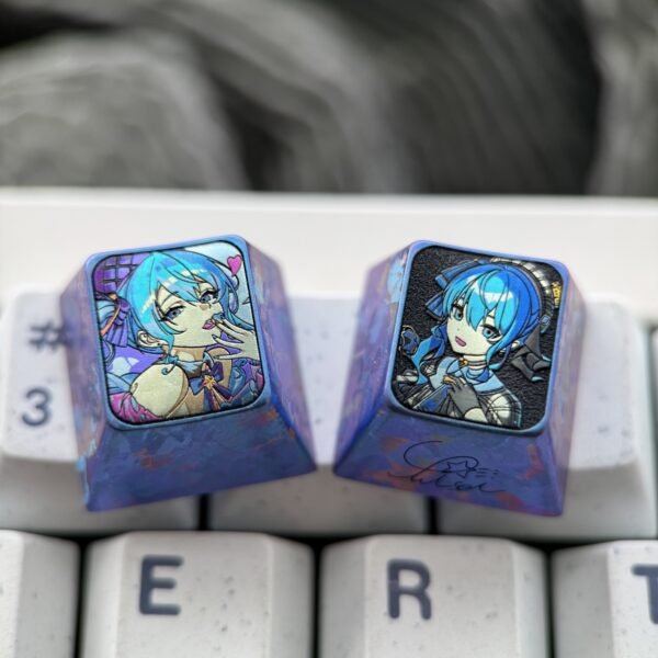Hoshimachi Suisei Titanium Alloy Keycaps - 67