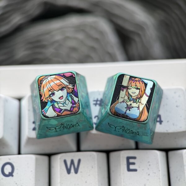 Takanashi Kiara Titanium Alloy Keycaps 1U - 67