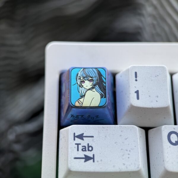 Sakamata Chloe Titanium Keycaps 1U - 67