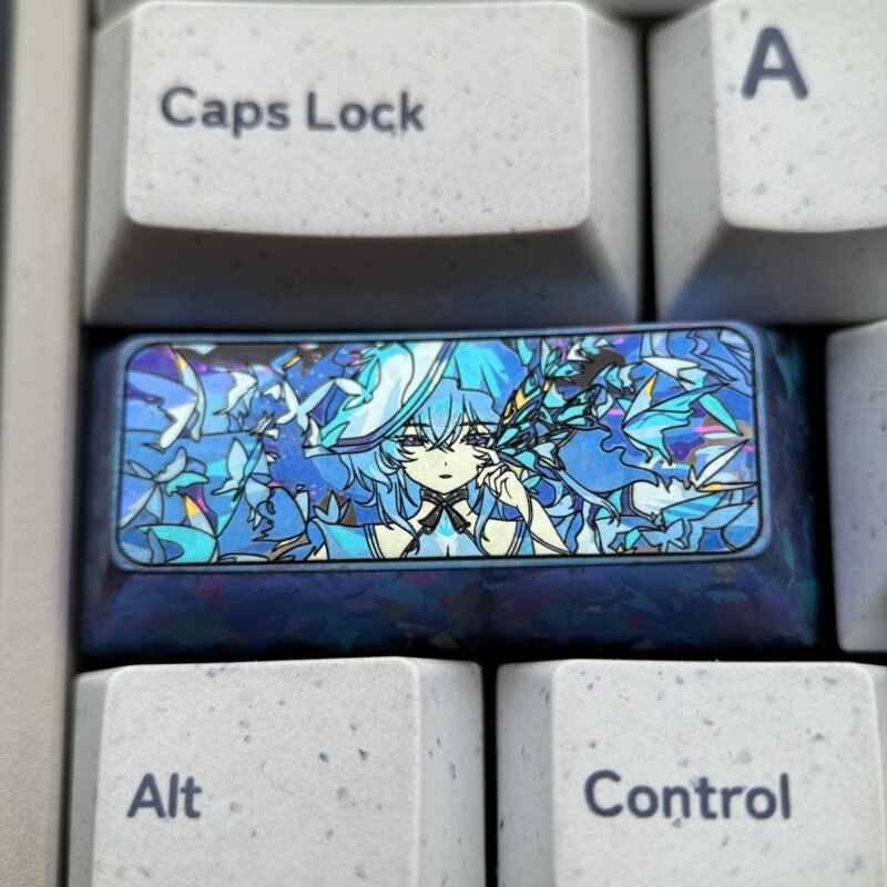 The Shorekeeper Colored Titanium Keycaps 2.25U - 68