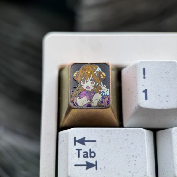 Yoshida Yūko Colorful Titanium Keycaps New Craft - 68