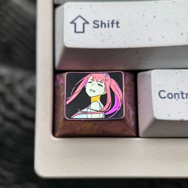 Zero Two Colored Titanium Alloy Keycaps 1.25U - 68