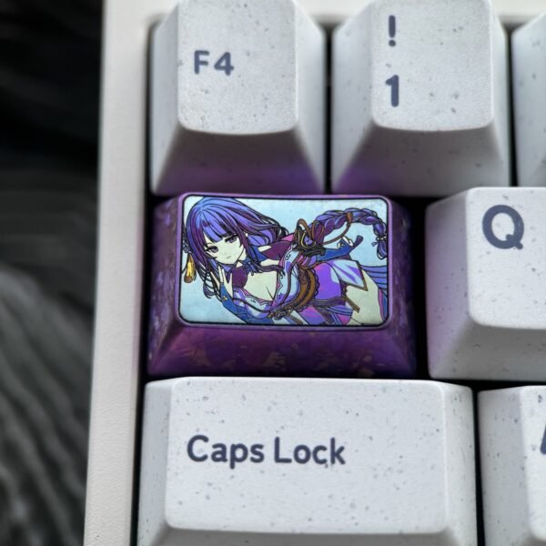 Raiden Shogun Titanium Keycap 1.5U Tab - 70