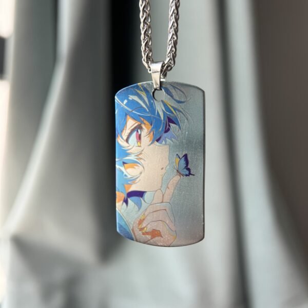 Rei Ayanami Titanium Pendant Military Tag Badge - 70