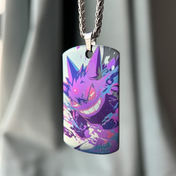 Gengar Titanium Pendant Military Tag Badge – 70