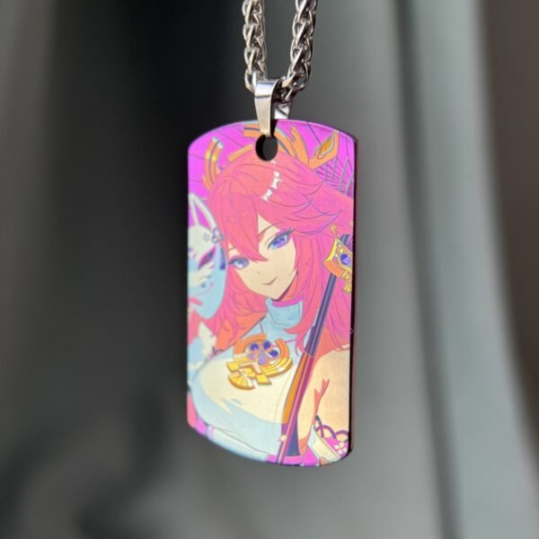 Yae Miko Titanium Pendant Military Tag Badge – 70