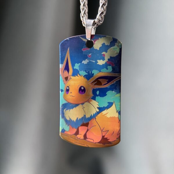 Eevee Titanium Pendant Military Tag Badge – 70