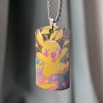 Pikachu Titanium Pendant Military Tag Badge – 70