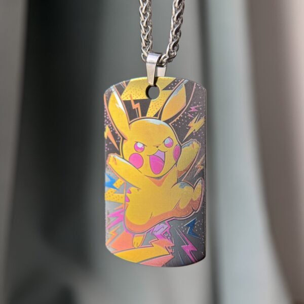 Pikachu Titanium Pendant Military Tag Badge – 70