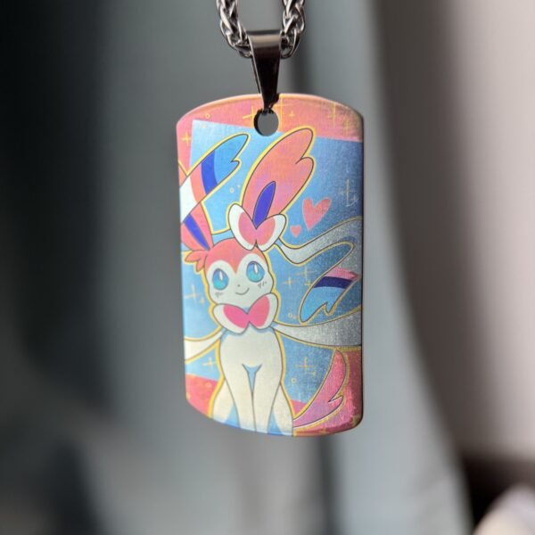 Sylveon Titanium Pendant Military Tag Badge – 70