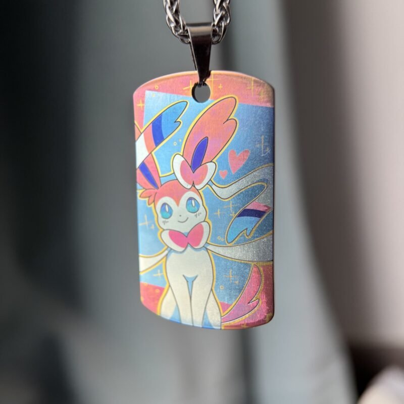 Sylveon Titanium Pendant Military Tag Badge – 70