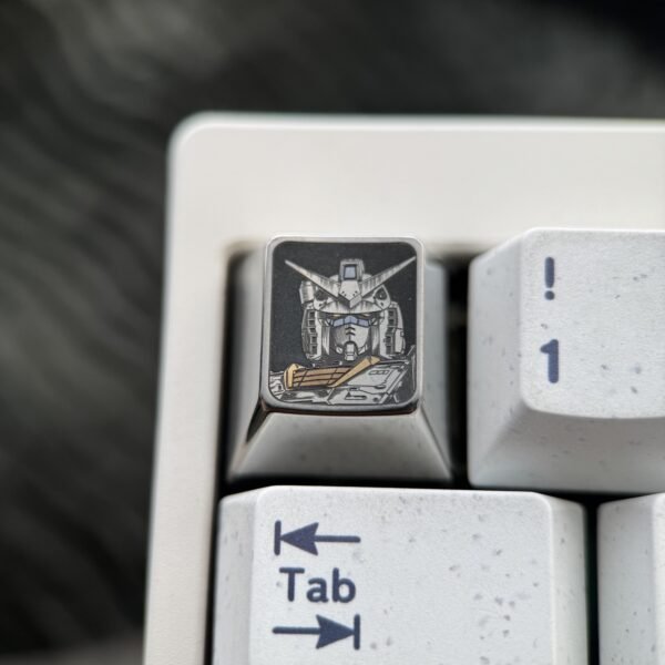 RX-78-2 Gundam Precision Engraved 1U Titanium Keycaps - 70