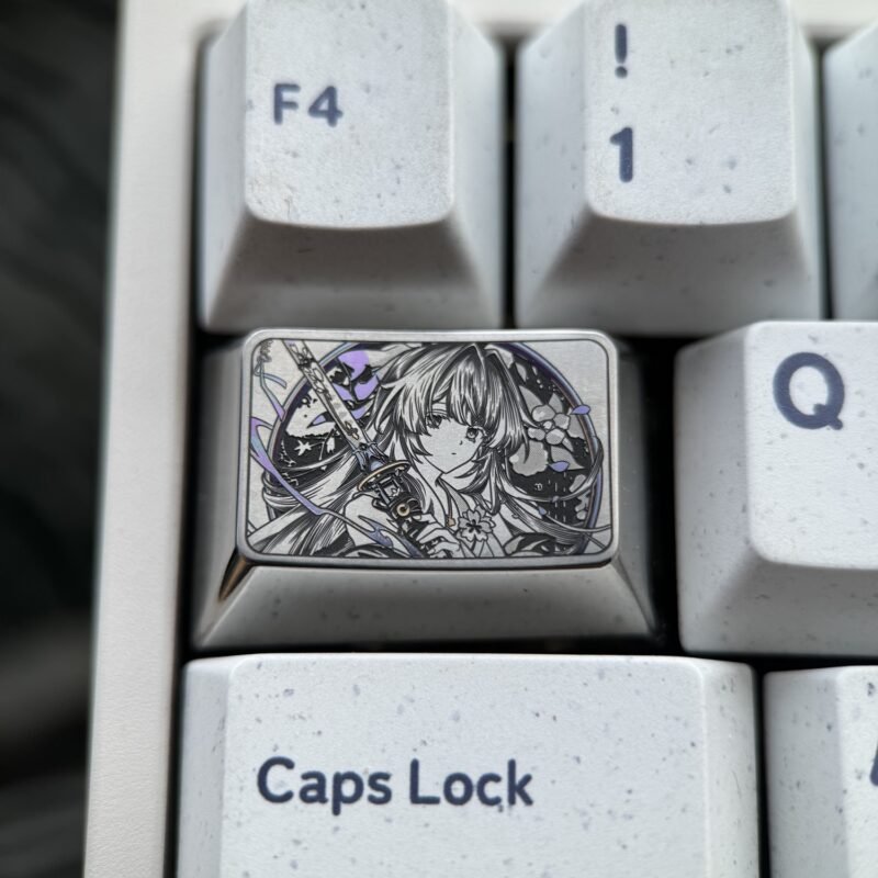 Hiyuki Precision Engraved Titanium Keycaps 1.5U - 70