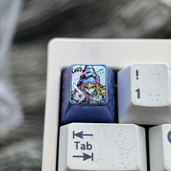 Black Magician Girl Colored Titanium Keycaps 1U - 69