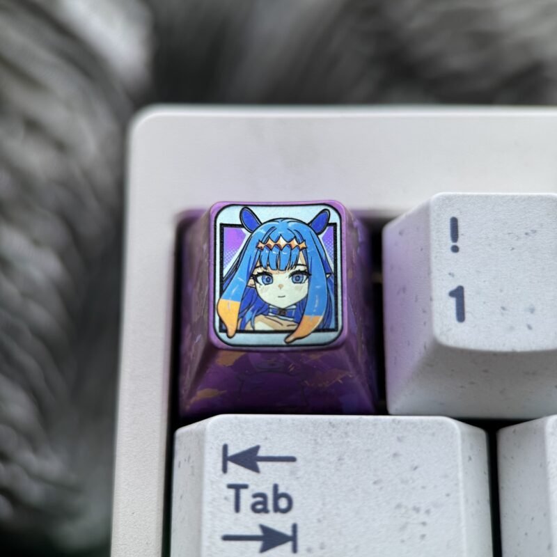 Ninomae Ina'Nis Colored Titanium Keycaps 1U - 69