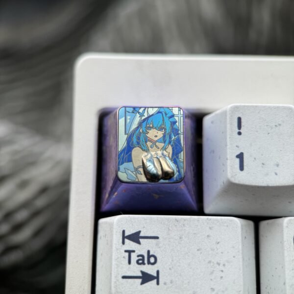 The Shorekeeper Embossed Colored Titanium Keycaps 1U - 69