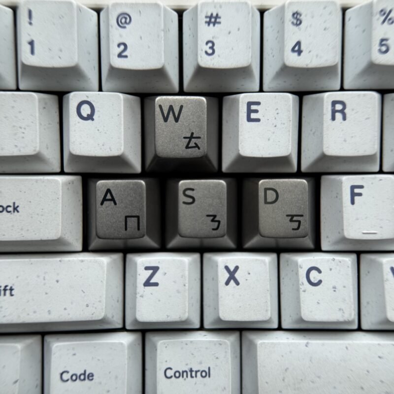 Titanium Stone Wash Craft Keycaps