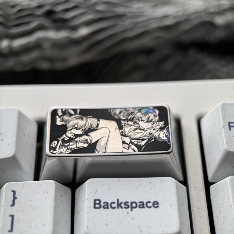 Silver Wolf Precision Engraved 2U Backspace Key - 70