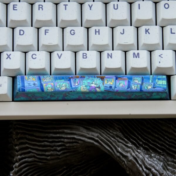 Hatsune Miku Titanium Keycap Spacebar - Theme 1 - 70