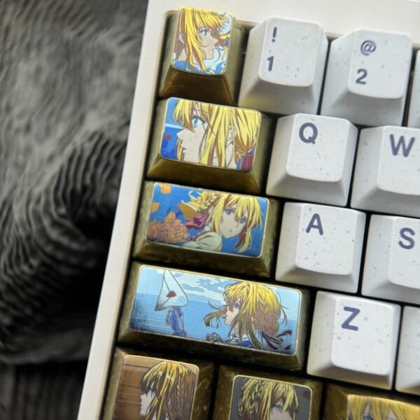 Violet Evergarden series titanium keycaps - 71