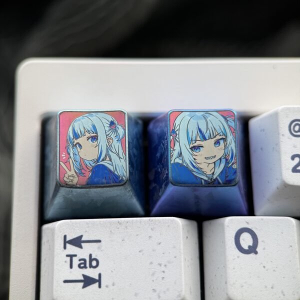 Gawr Gura Titanium Keycaps 1U - 71