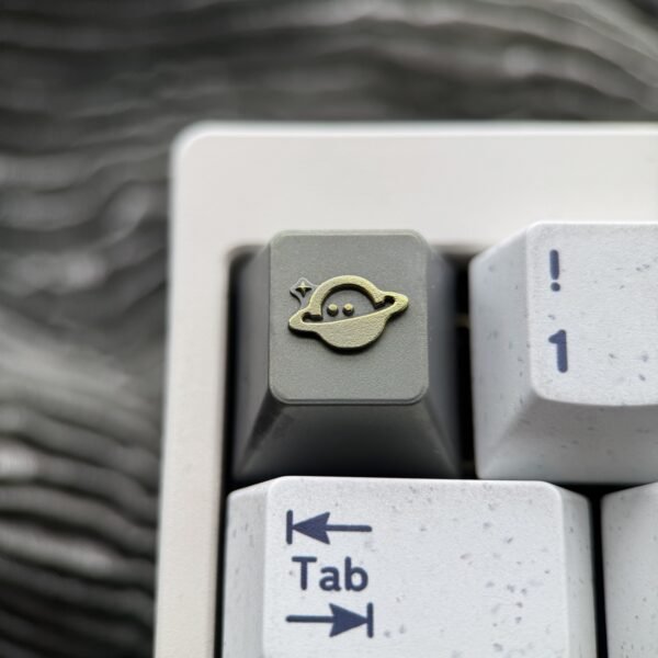 Smiling Starry Sky Relief Titanium Keycaps 1U - 70
