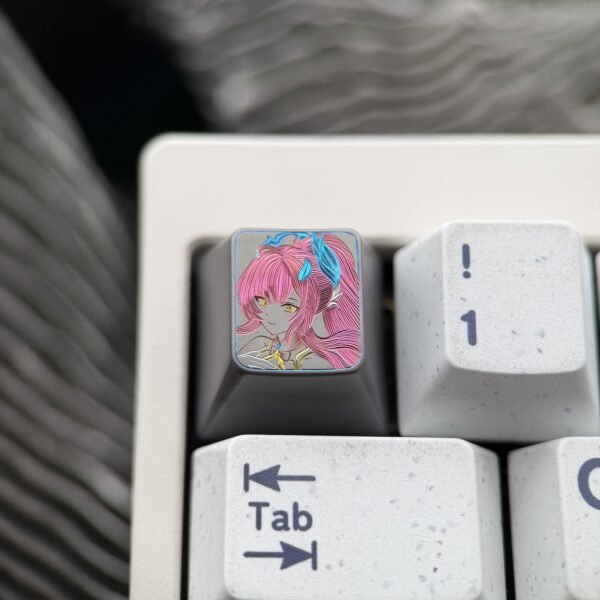 Aemeath Hand-Carved Colored-Line Keycap 1U - 72