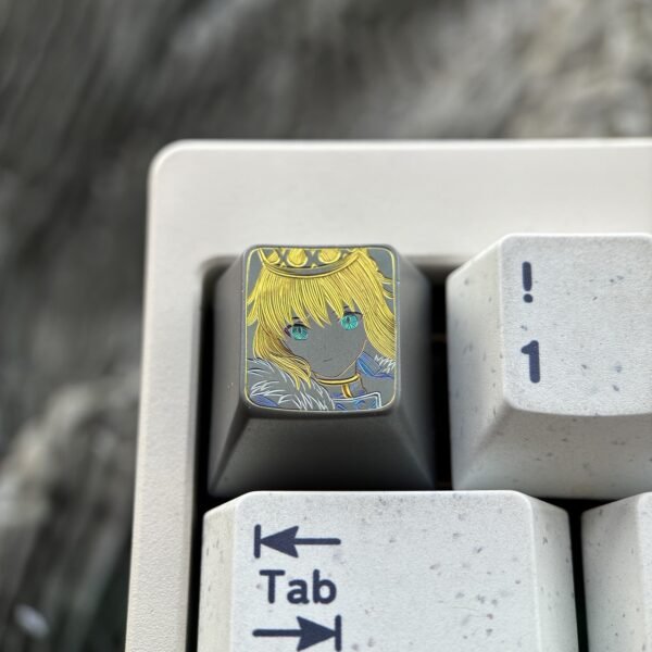 Saber Hand-Carved Colored-Line Keycap 1U - 72