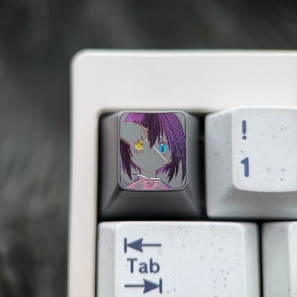 Takanashi Rikka Titanium Hand-Engraved Line Keycaps – 73
