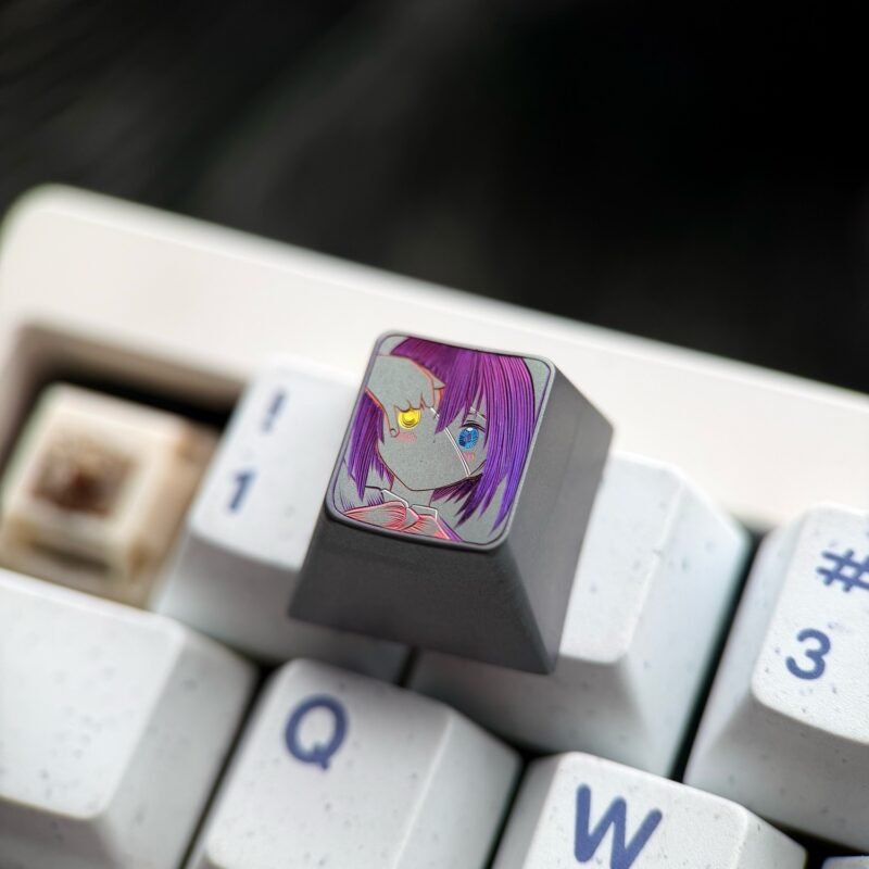 Takanashi Rikka Titanium Hand-Engraved Line Keycaps – 73