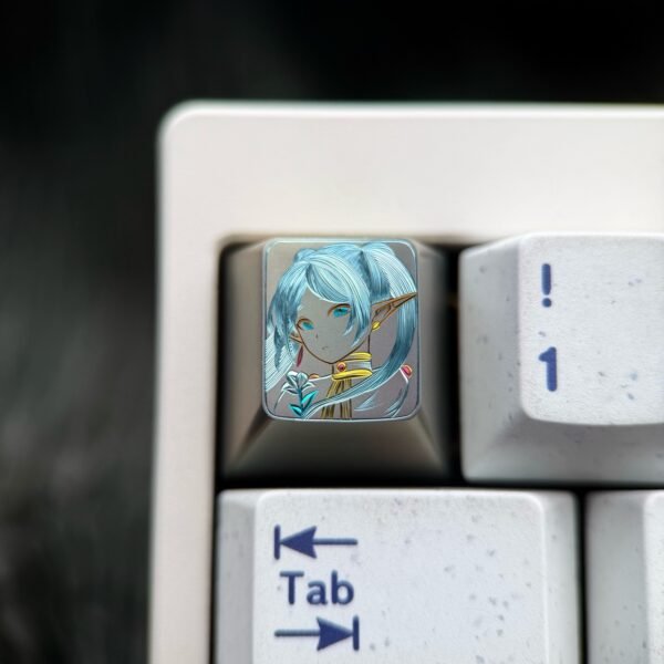 Frieren Titanium Hand-Engraved Line Keycaps – 73