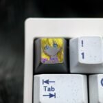 Asuka Titanium Hand-Engraved Line Keycaps – 73