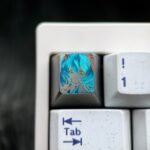 Hatsune Miku Titanium Hand-Engraved Line Keycaps – 73
