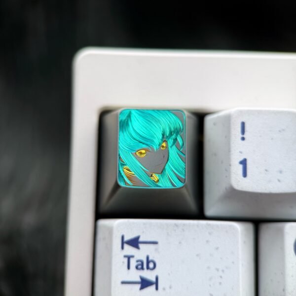 C.C. Titanium Hand-Engraved Line Keycaps – 73