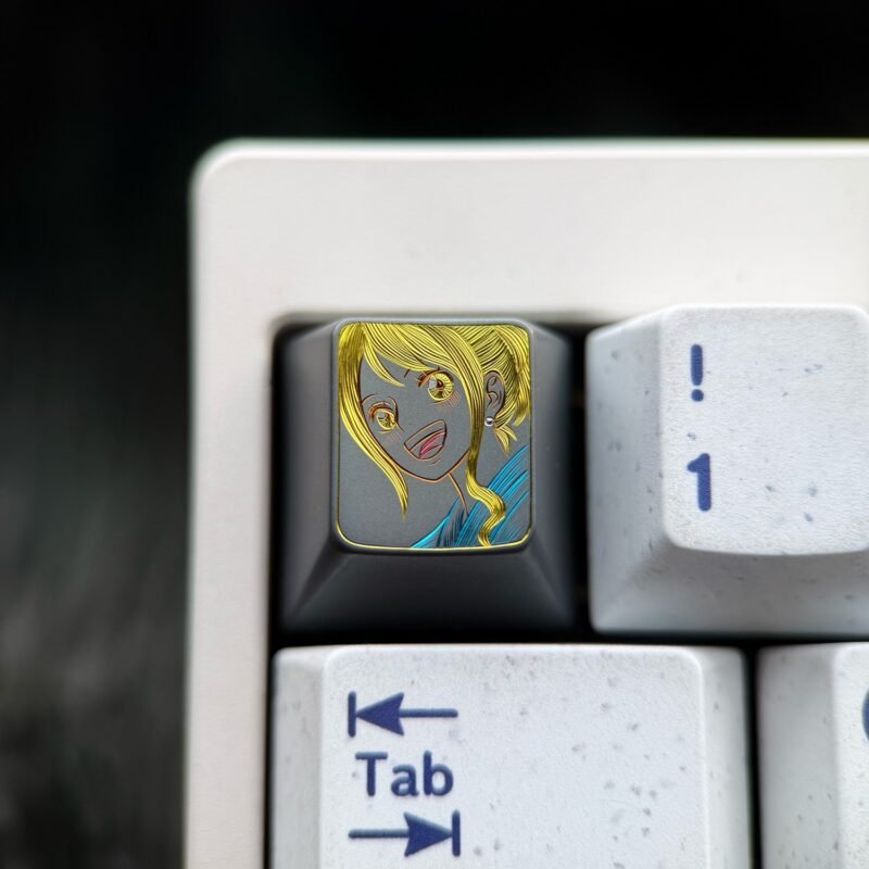 Nami Titanium Hand-Engraved Line Keycaps – 73