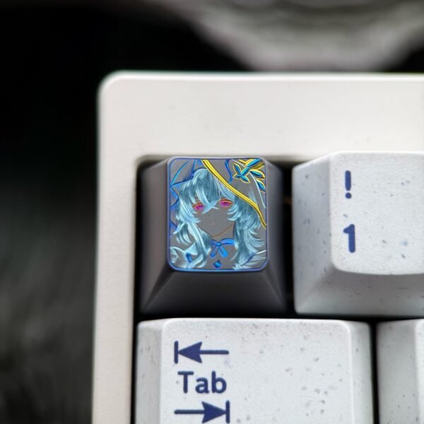 The Shorekeeper Titanium Hand-Engraved Line Keycaps – 73