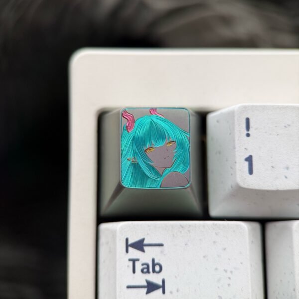 Zhuang Fangyi Hand-Carved Titanium Keycap - 73
